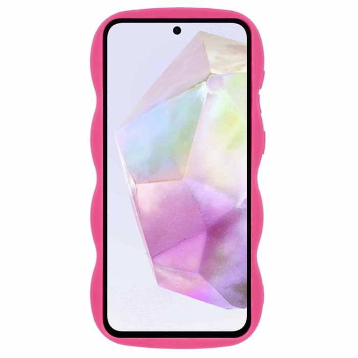 Bild 2, Samsung Galaxy A56 5G / A36 5G Mobilskal Wavy Rosa