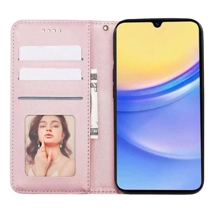 Bild 2, Samsung Galaxy A56 5G/A36 5G Fodral Flip Läder Roséguld
