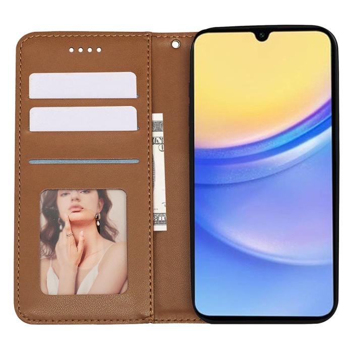 Bild 2, Samsung Galaxy A56 5G/A36 5G Fodral Flip Läder Brun