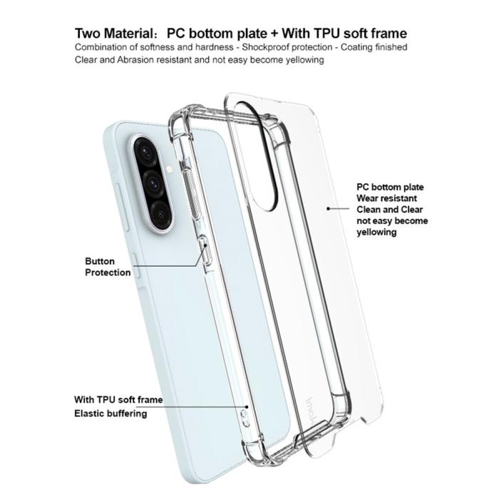 Bild 3, IMAK Galaxy A56 5G / A36 5G Skal Shockproof Transparent