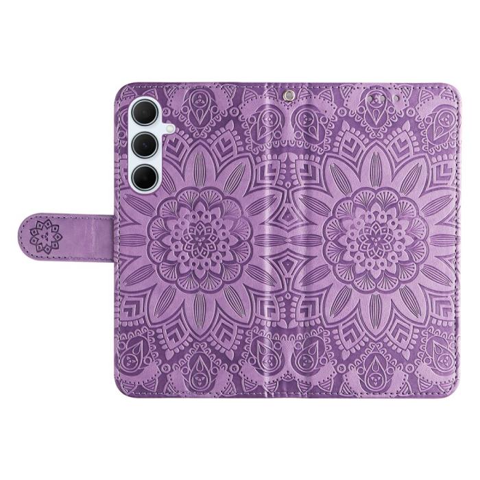 Bild 6, Samsung Galaxy A36 5G / A56 5G Fodral Läder Solros Lila