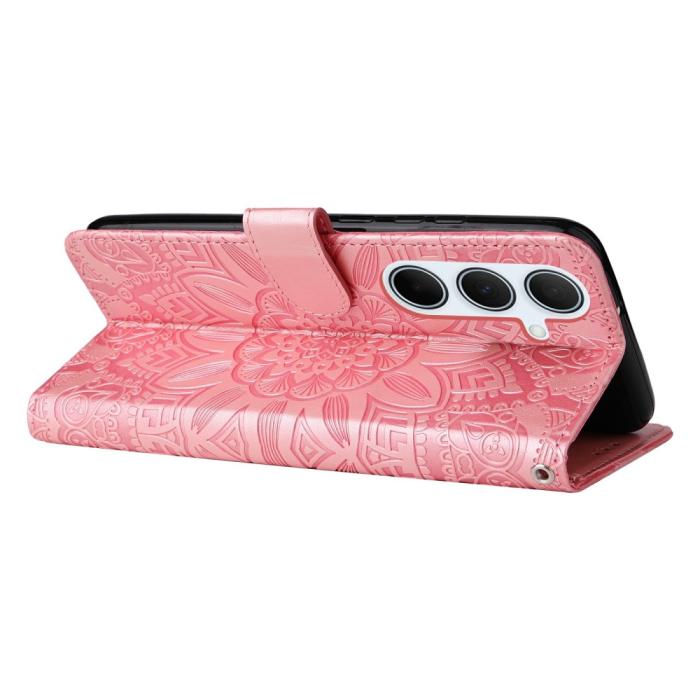 Bild 3, Samsung Galaxy A36 5G / A56 5G Fodral Läder Solros Rosa