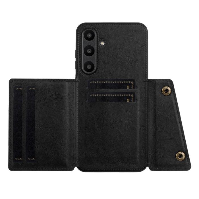 Bild 3, Galaxy A56 5G/A36 5G Skal Läder Med Kortfack Och Magnet