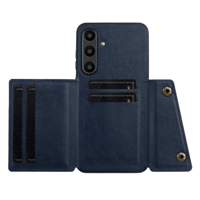 Bild 3, Galaxy A56 5G/A36 5G Skal Läder Med Kortfack Och Magnet