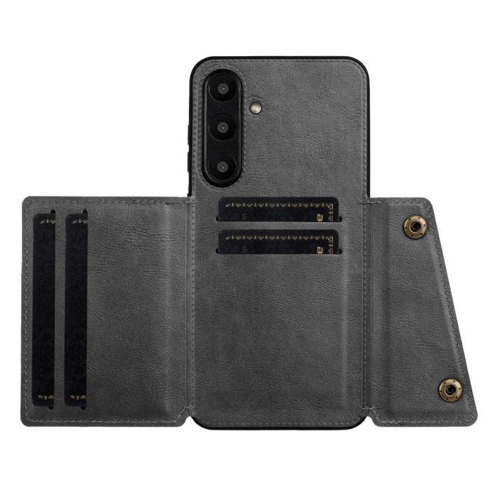 Bild 3, Galaxy A56 5G/A36 5G Skal Läder Med Kortfack Och Magnet