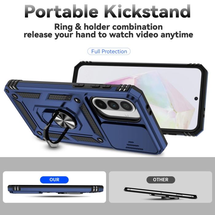 Bild 4, Samsung Galaxy A56 5G/A36 5G Skal CamShield Ring Hybrid Blå