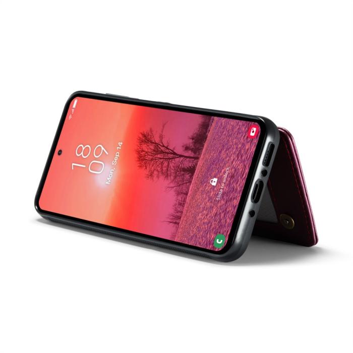 Bild 3, CASEME Galaxy A56 5G/A36 5G Skal RFID Kickstand Plånbok Röd
