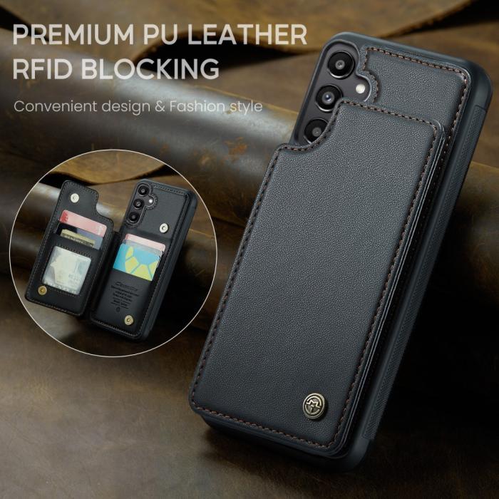 Bild 4, CASEME Galaxy A56 5G/A36 5G Skal RFID Kickstand Plånbok Svart
