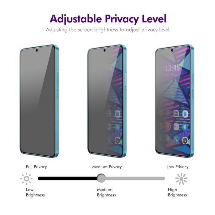 Bild 4, ENKAY Galaxy A56 5G/A36 5G Skärmskydd Heltäckande Privacy