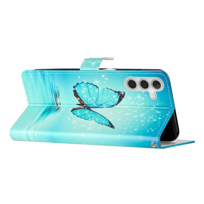 Bild 3, Samsung Galaxy S25 Plus Fodral Med Tryck Blå Fjäril
