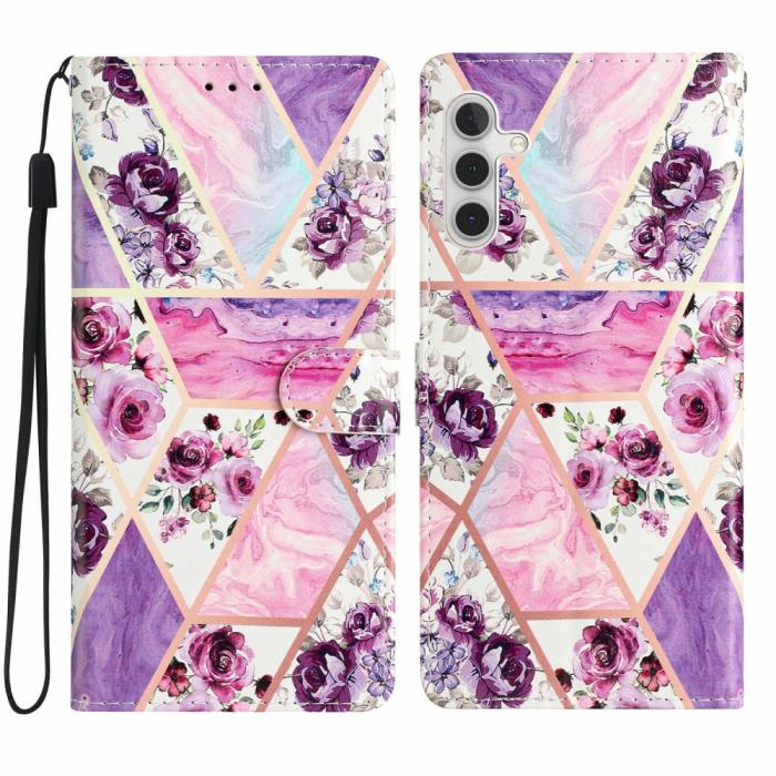 Bild 1, Samsung Galaxy S25 Plus Fodral Med Tryck Lila Blommor