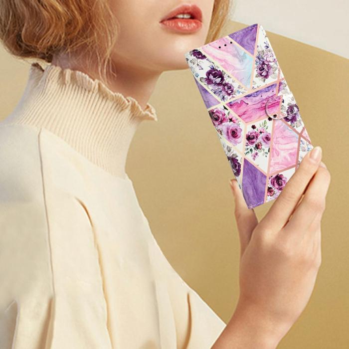 Bild 5, Samsung Galaxy S25 Plus Fodral Med Tryck Lila Blommor