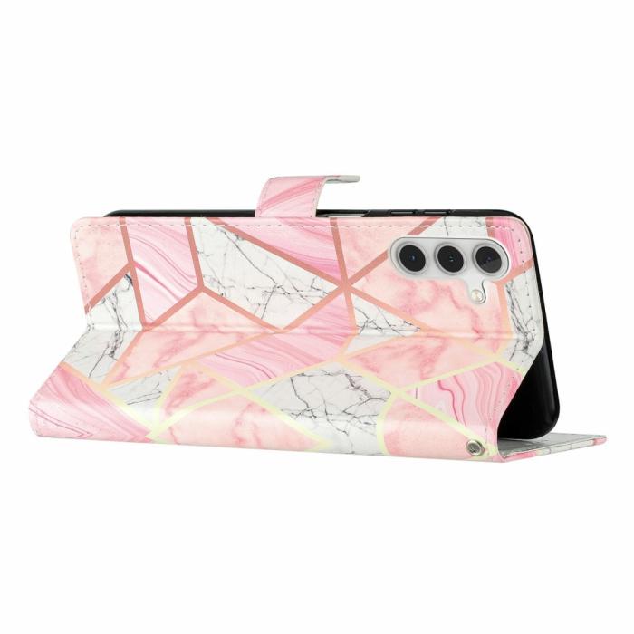 Bild 3, Samsung Galaxy S25 Plus Fodral Med Tryck Rosa Marmor