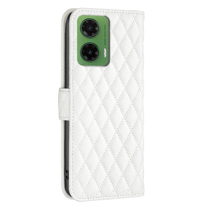 Bild 6, Motorola Moto G35 5G Fodral Diamond Läder Vit