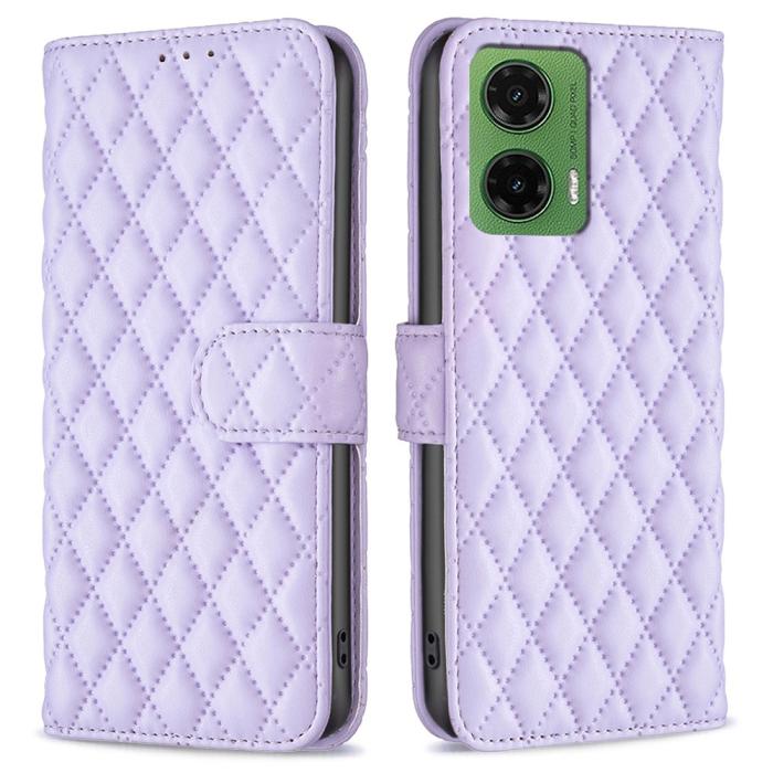 Bild 1, Motorola Moto G35 5G Fodral Diamond Läder Lila