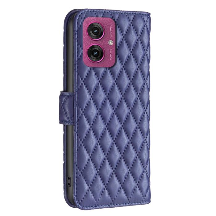 Bild 6, Motorola Moto G55 5G Fodral Diamond Läder Blå