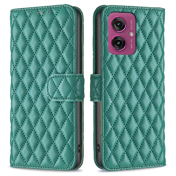 Bild 1, Motorola Moto G55 5G Fodral Diamond Läder Grön
