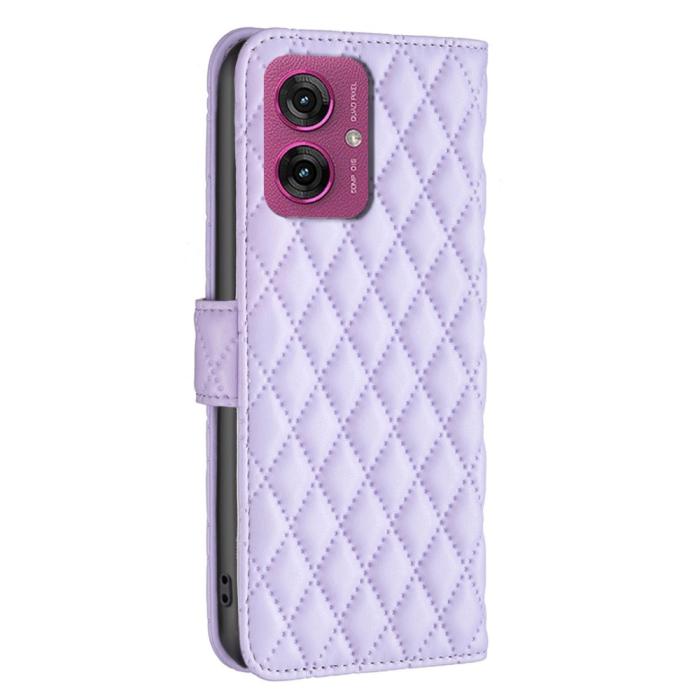 Bild 6, Motorola Moto G55 5G Fodral Diamond Läder Lila