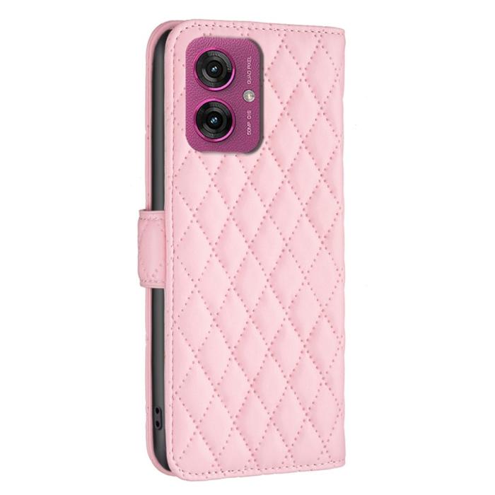 Bild 6, Motorola Moto G55 5G Fodral Diamond Läder Rosa