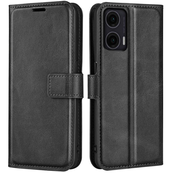 Bild 1, Motorola Moto G35 5G Fodral Läder Svart