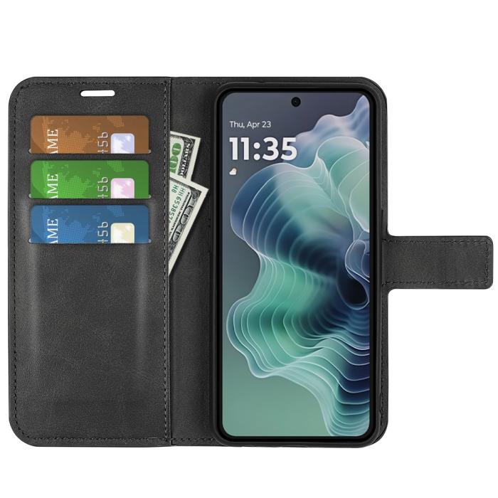 Bild 2, Motorola Moto G35 5G Fodral Läder Svart