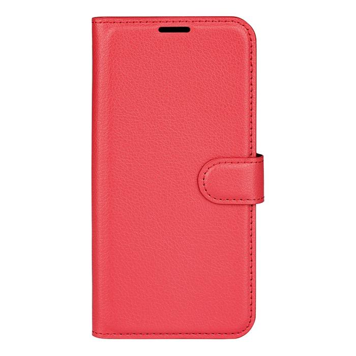 Bild 5, Motorola Moto G35 5G Fodral Litchi Läder Röd