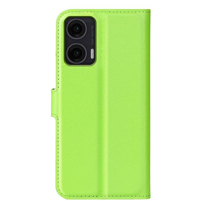 Bild 6, Motorola Moto G35 5G Fodral Litchi Läder Grön