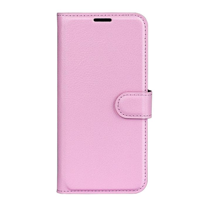 Bild 5, Motorola Moto G55 5G Fodral Litchi Läder Ljus Rosa