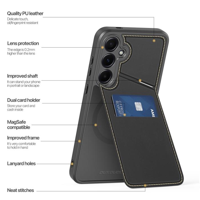 Bild 3, DUX DUCIS Galaxy S25 Plus Skal RFID Rafi II Series Svart