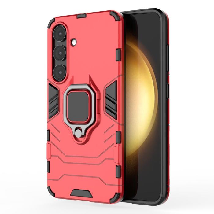 Bild 1, Samsung Galaxy S25 Plus Skal Hybrid Armor Ring Röd