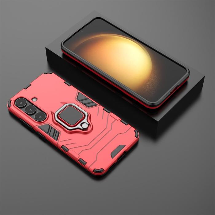 Bild 6, Samsung Galaxy S25 Plus Skal Hybrid Armor Ring Röd