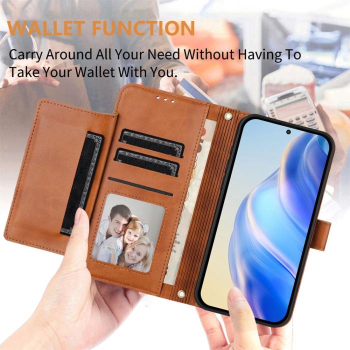 Bild 6, Samsung Galaxy S25 Plus Fodral Multifunktionell Läder Brun