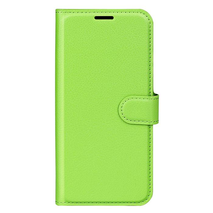Bild 5, Samsung Galaxy S25 Plus Fodral Litchi Läder Grön