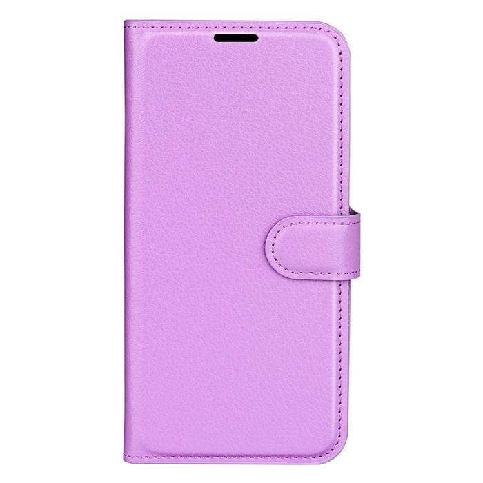 Bild 5, Samsung Galaxy S25 Plus Fodral Litchi Läder Lila