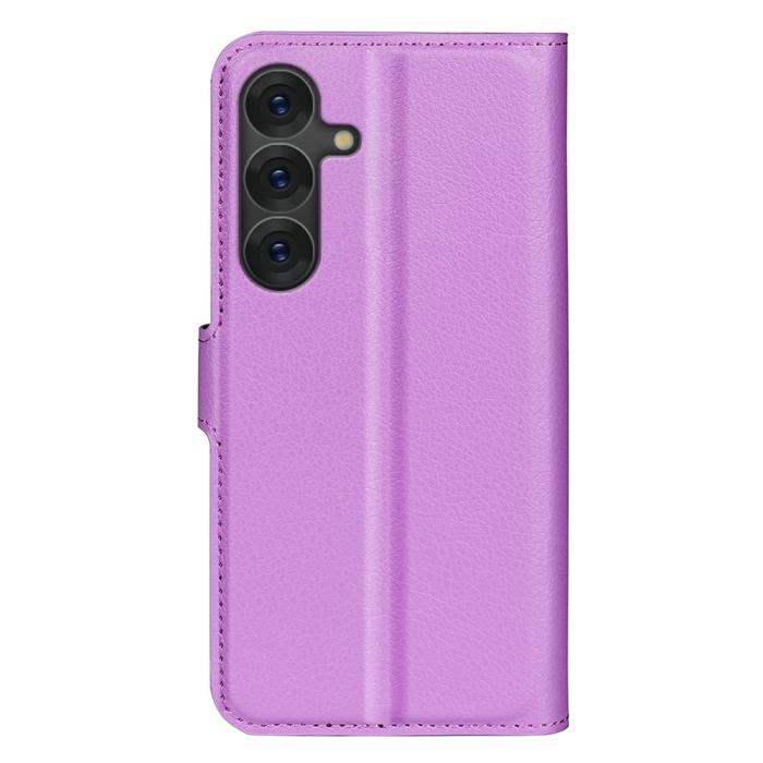 Bild 6, Samsung Galaxy S25 Plus Fodral Litchi Läder Lila