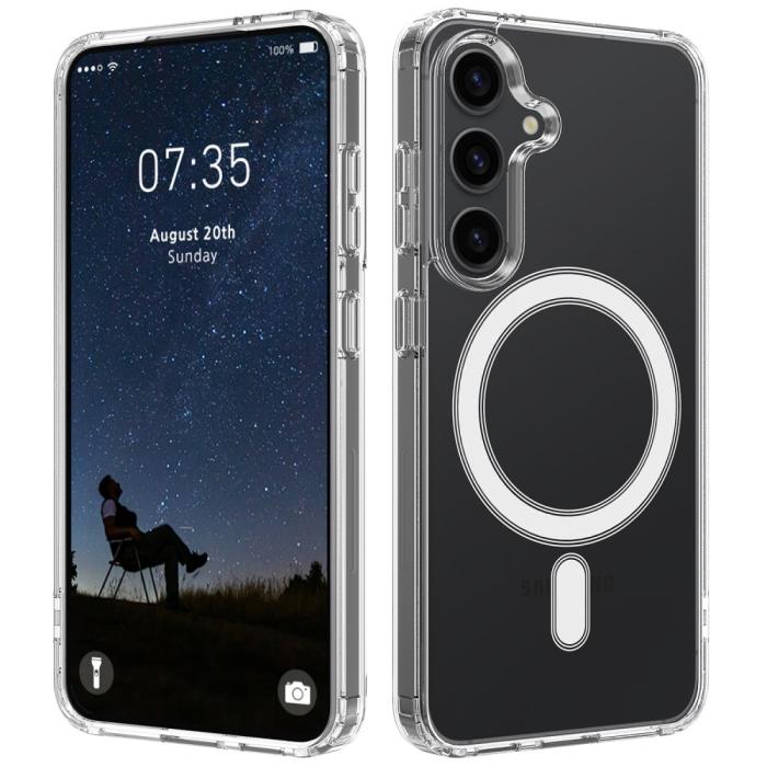 Bild 1, Samsung Galaxy S25 Plus Skal MagSafe TPU / Akryl Transparent