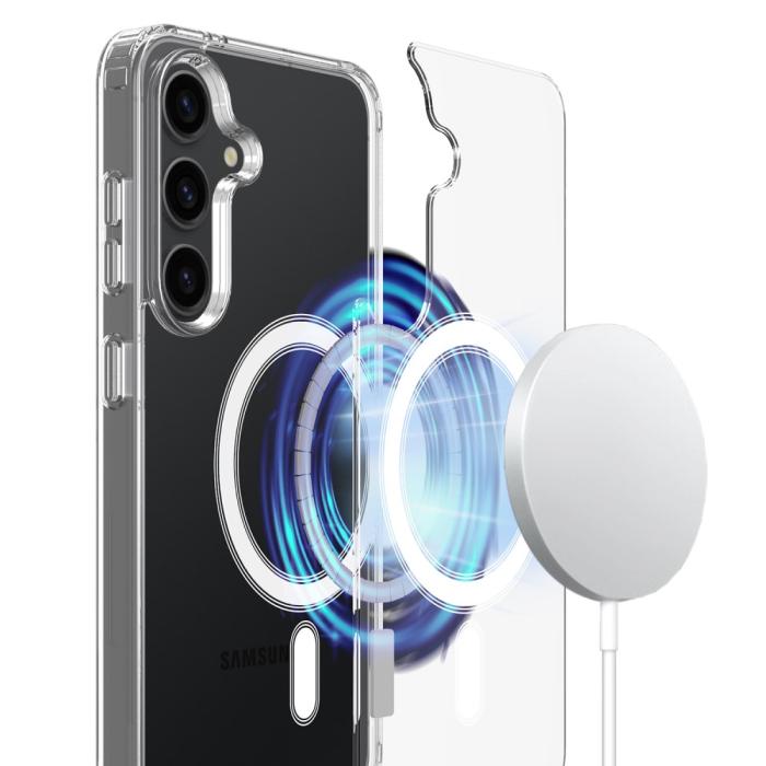 Bild 2, Samsung Galaxy S25 Plus Skal MagSafe TPU / Akryl Transparent