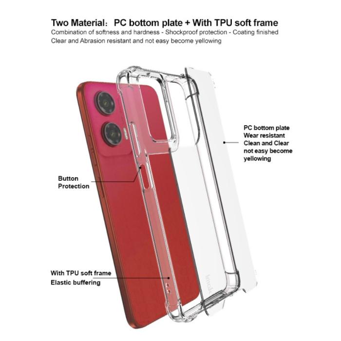 Bild 4, IMAK Motorola Moto G35 5G Skal Shockproof Transparent