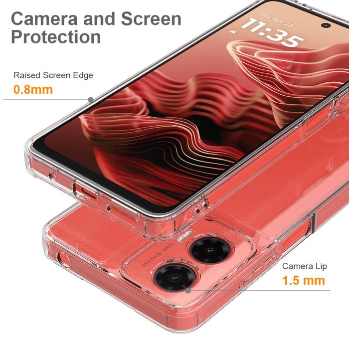 Bild 2, Motorola Moto G35 5G Skal TPU / Akryl Transparent