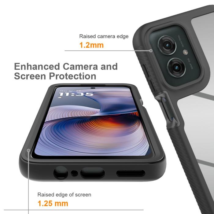 Bild 3, Motorola Moto G55 5G Skal Hybrid 360 Shockproof Svart