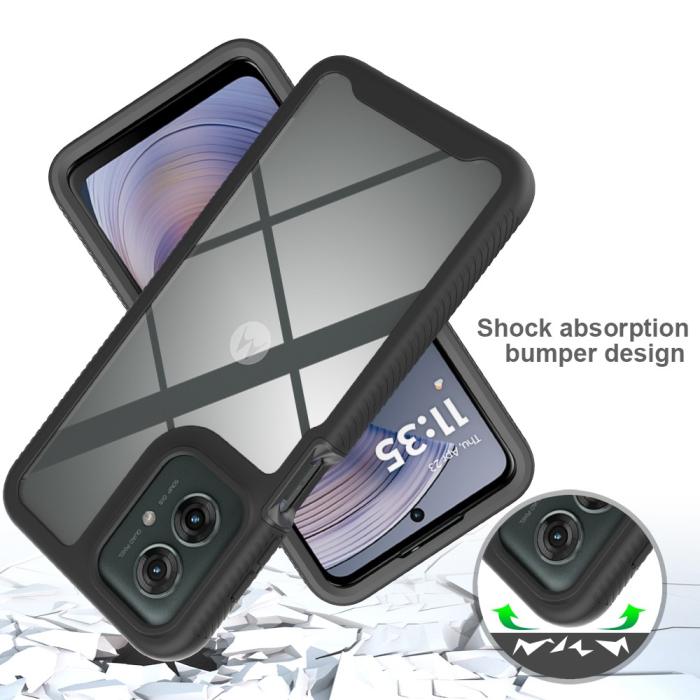 Bild 4, Motorola Moto G55 5G Skal Hybrid 360 Shockproof Svart