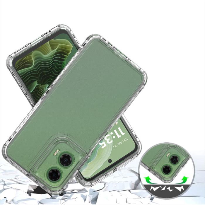 Bild 4, Motorola Moto G35 5G Skal Hybrid 360 Shockproof Transparent