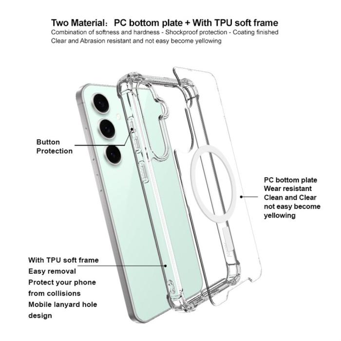 Bild 4, IMAK Samsung Galaxy S25 Plus Skal MagSafe Transparent