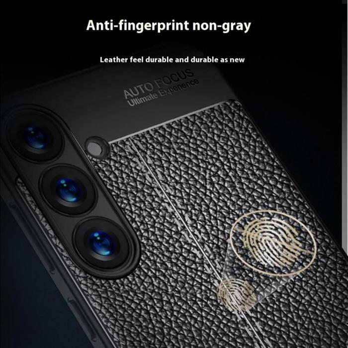 Bild 5, Samsung Galaxy S25 Plus Skal Litchi Textur Svart