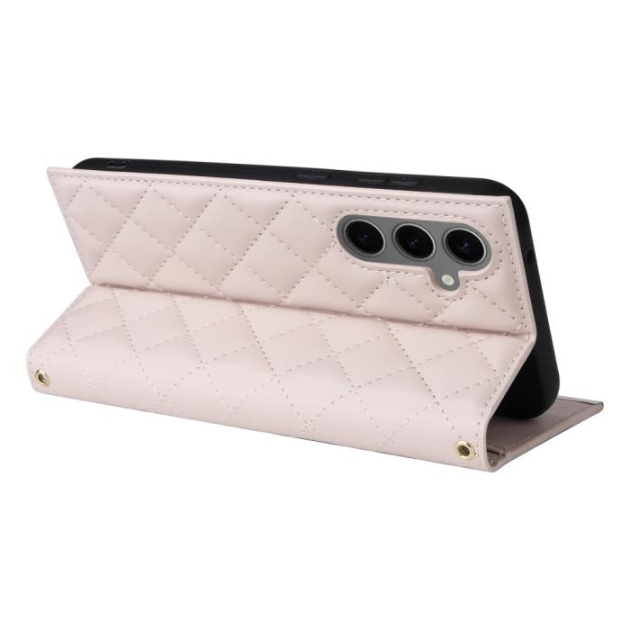 Bild 3, Samsung Galaxy S25 Plus Fodral Rhombus Läder Beige