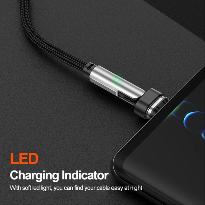 Bild 6, ENKAY 1 m 3in1 USB-C - Lightning / USB-C Magnetisk Svart