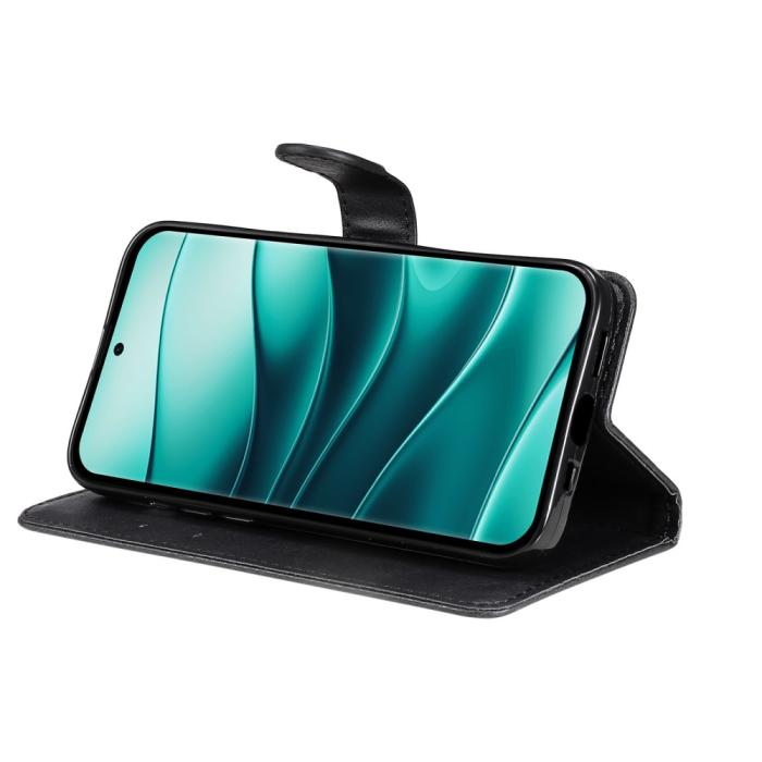 Bild 3, Xiaomi Redmi Note 14 Pro/Pro Plus 5G Fodral Solid Läder Svart