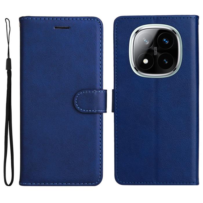 Bild 1, Xiaomi Redmi Note 14 Pro/Pro Plus 5G Fodral Solid Läder Blå