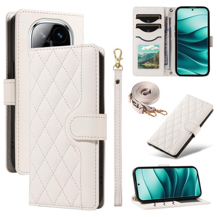 Bild 1, Xiaomi Redmi Note 14 Pro/Pro Plus 5G Fodral Rhombus Läder