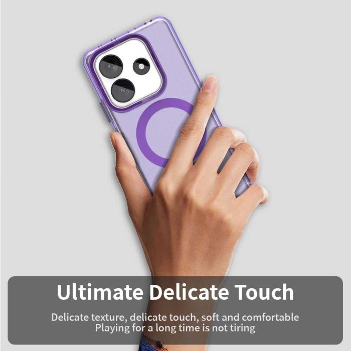 Bild 5, Xiaomi Redmi Note 14 5G Skal MagSafe Matt Hybrid Lila
